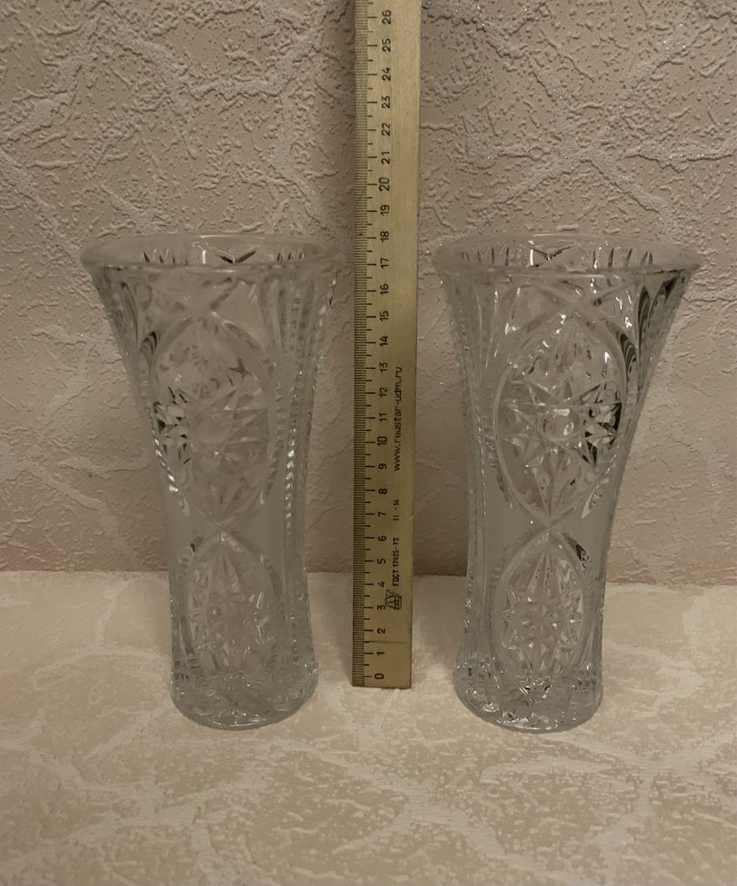Продам 2 шт вазы ( хрусталь СССР )