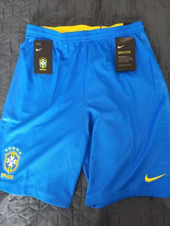 Pantaloni echipament fotball Brazilia copii 13-15 ani,nike ,nou