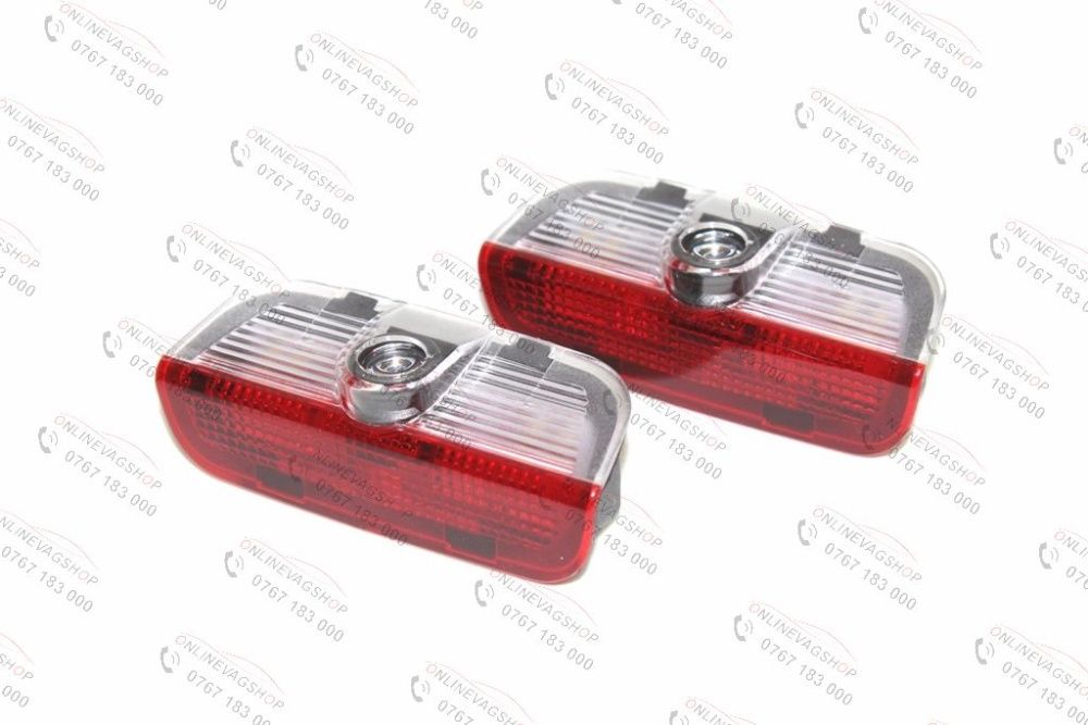 Set lampi dedicate cu logo Skoda pentru portiere Skoda Superb 2