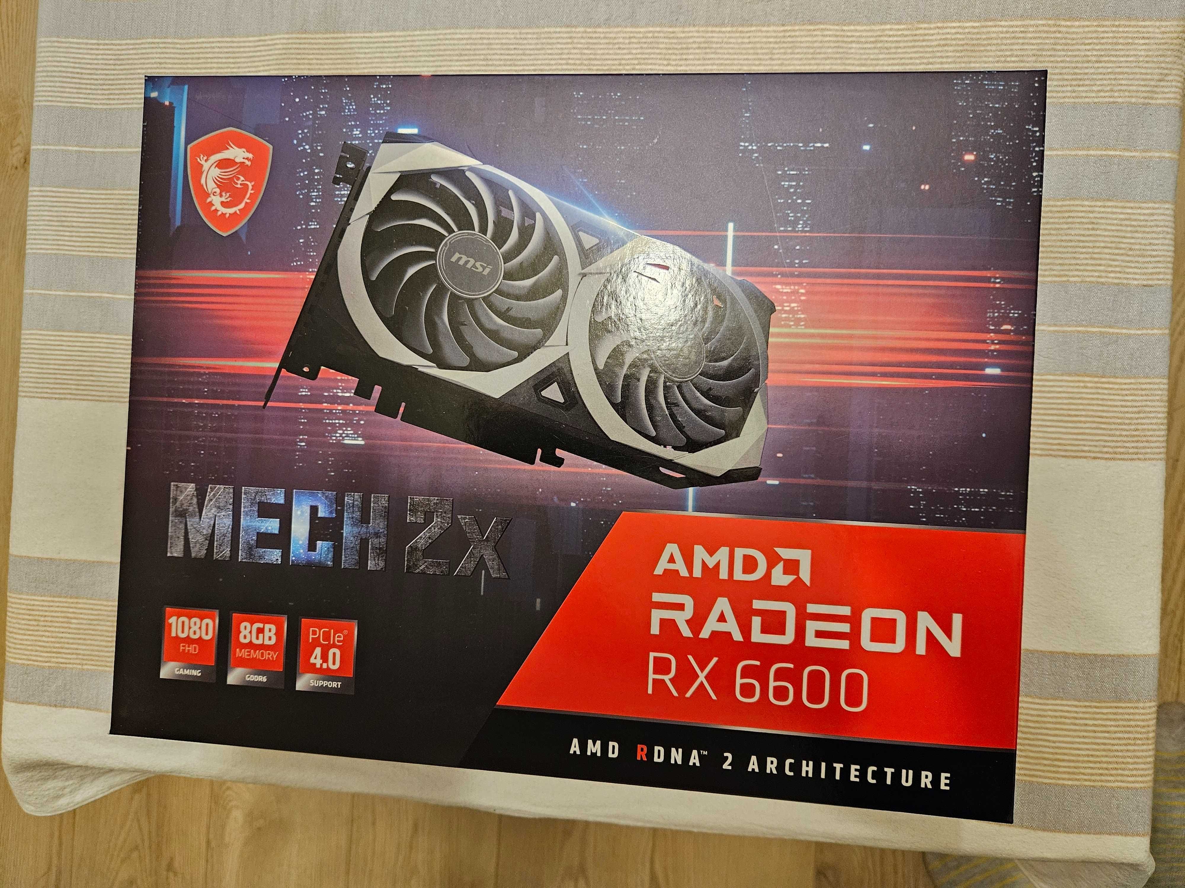 Placa video MSI AMD Radeon RX 6600 MECH 2X OC 8GB, GDDR6, 128bit