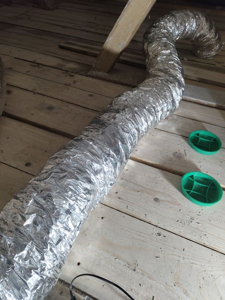 Tubulatura ventilație 125 mm, izolata, flexibila