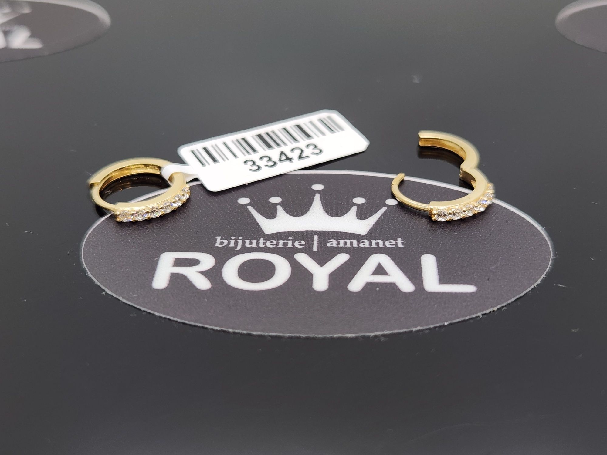 Bijuteria Royal: Cercei aur 18k/1,40 gr