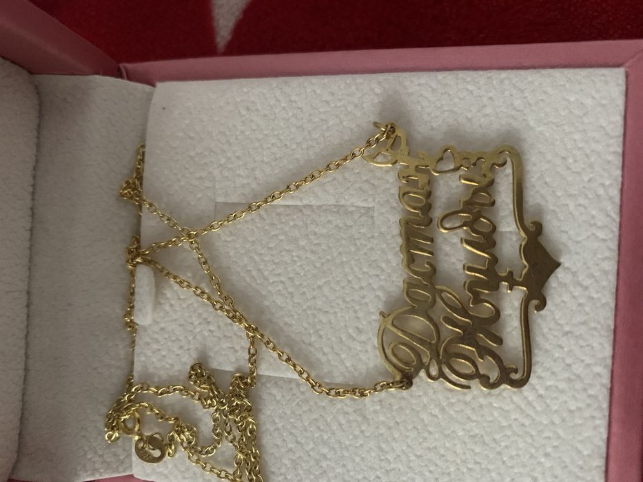 Серебро цепочка с надписью