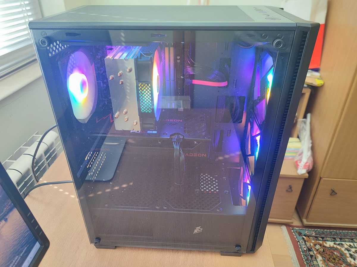 Геймърски компютър, Ryzen 5500, Rx6600xt, 32gb Ram, 1tb SSD