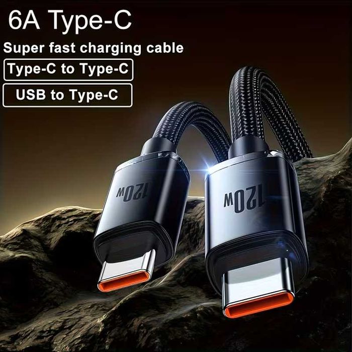 Кабел за бързо зареждане PD3.1 7A Cable USB-C 240/120W Type-C до USB-C