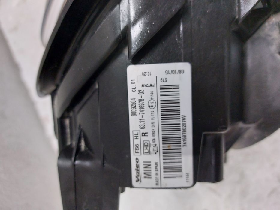 far dreapta mini cooper f55 f56 f57 bi xenon led original