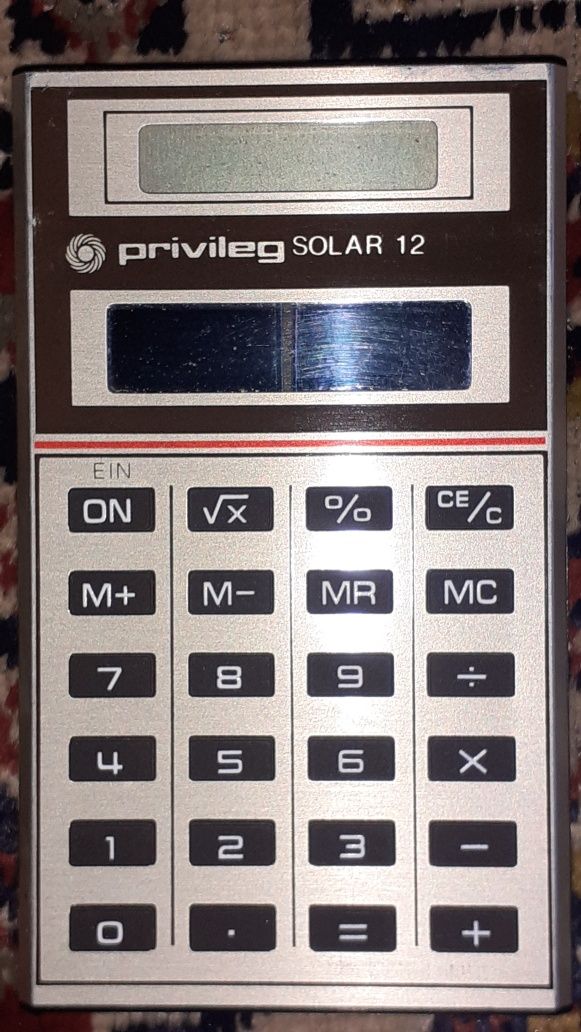 Calculator vintage Privileg Solar 12