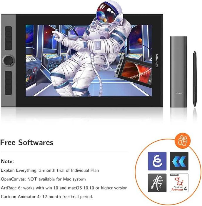 Tableta grafica XP-PEN Artist 16 PRO, 15.4" FHD 1920x1080