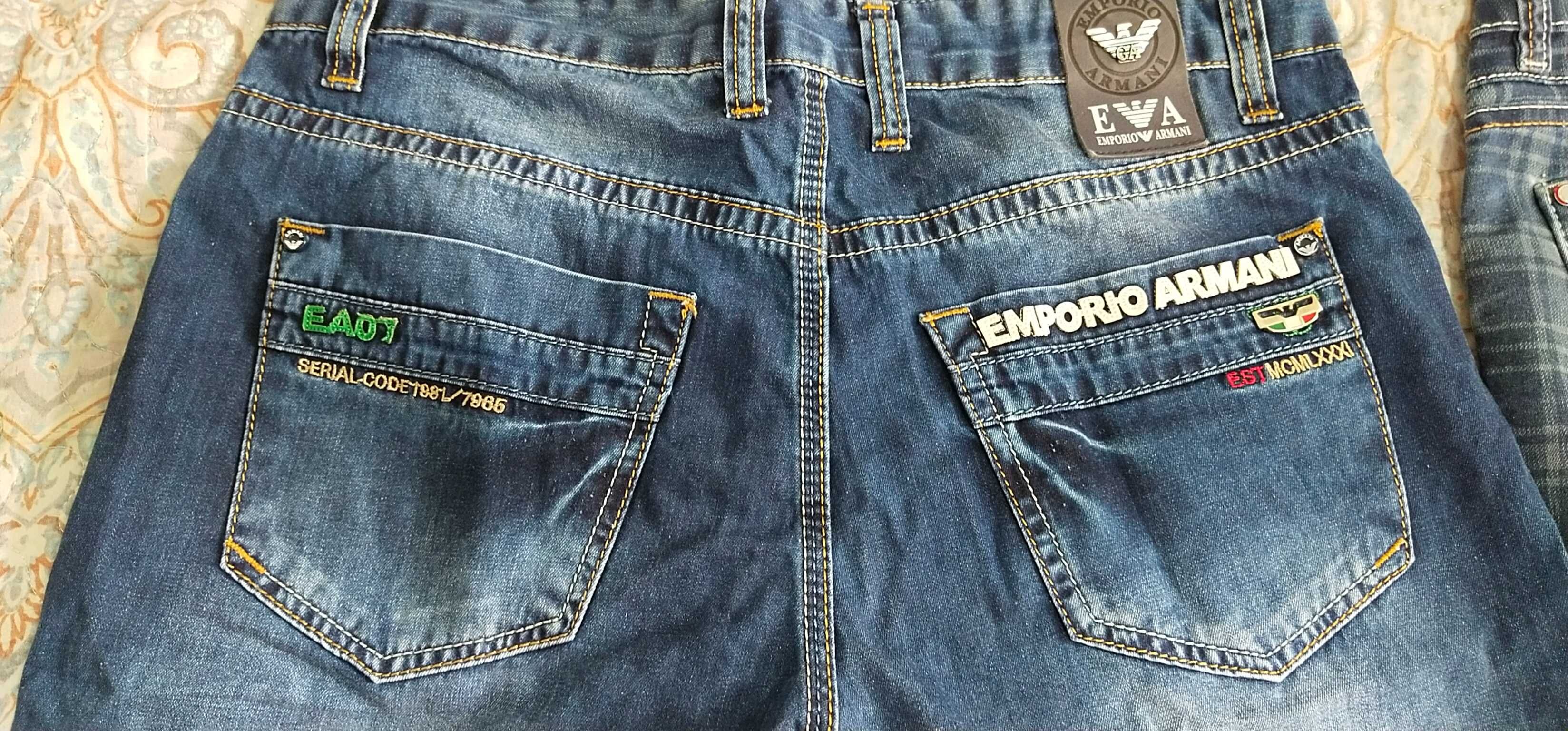 Шорты штаны Armani,EA7 Tommy Hilfiger.Бренд Унисекс.Натурал.