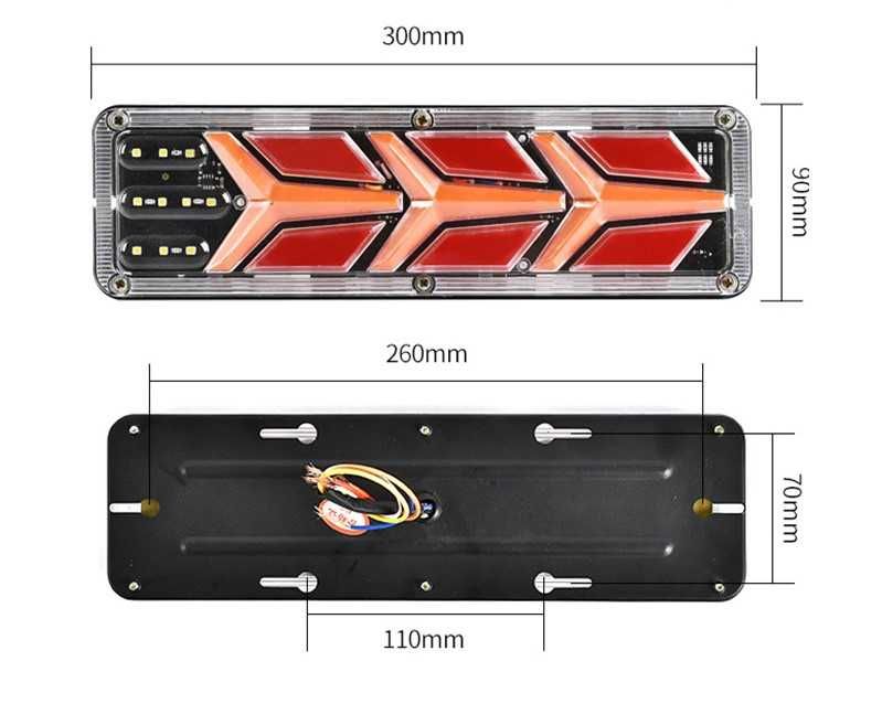 Стоп LED 2бр. за Ремарке , Бус, Камион, Каравана и др. 12-24V/ -3583-6