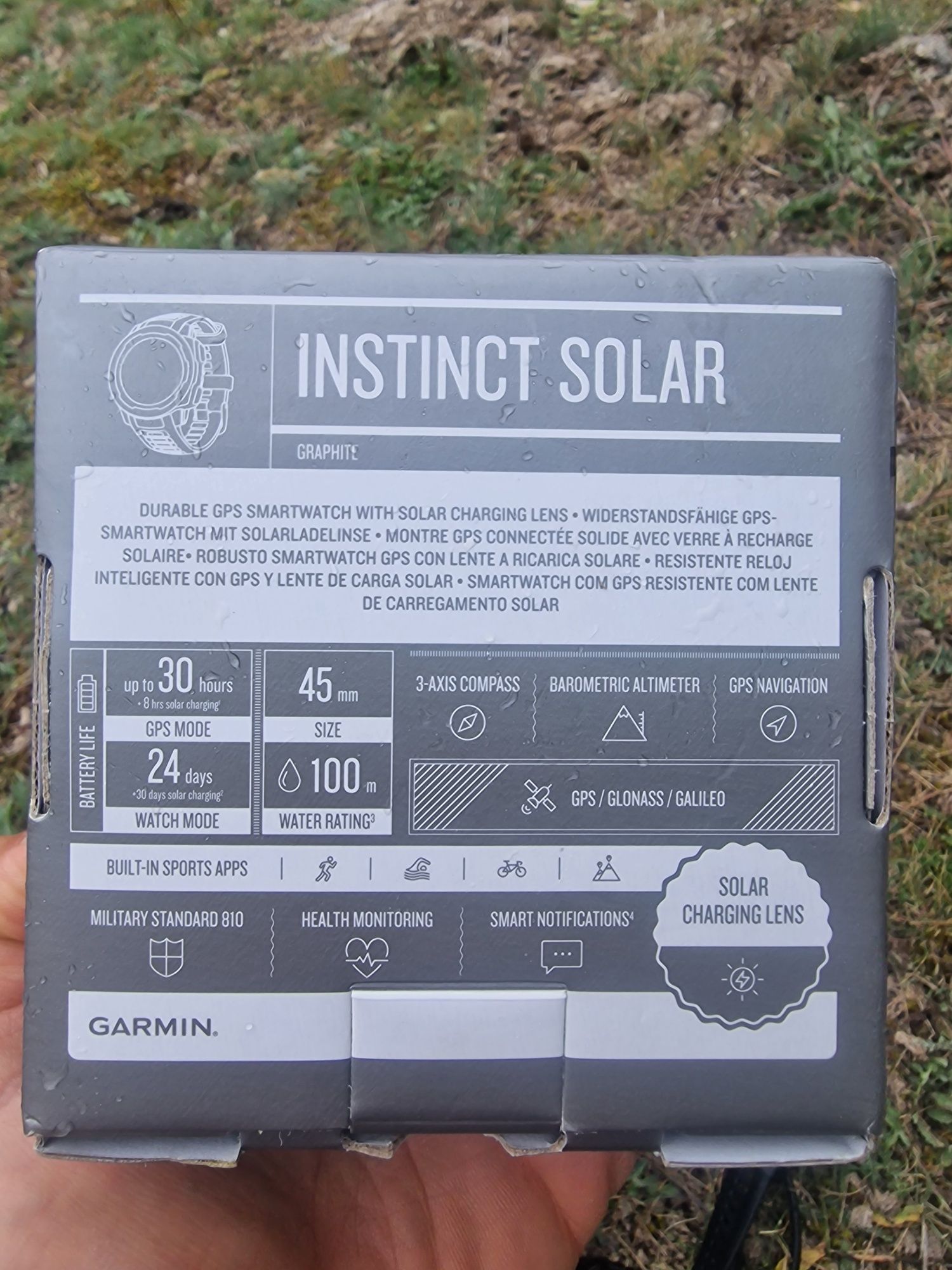 Garmin instinct solar GPS часовник