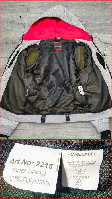 Hanorac moto cu Kevlar și protecții, 4Bikers, M