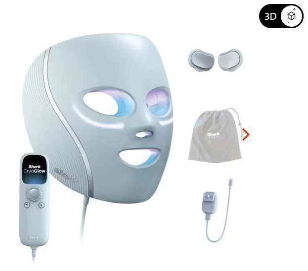Mască de fata Shark CryoGlow LED anti-îmbătrânire si reparare