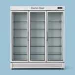 Uch eshikli sovutgich-morozilka supermarket uchun ideal. Electro Steel