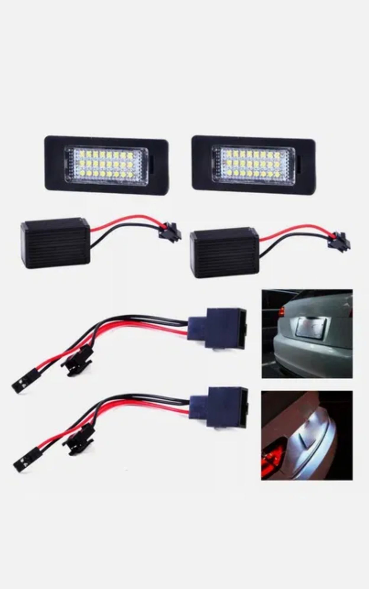 Lampi LED numar dedicate Audi A4 B8, A5, A6 C7, S6, A7, S7, Q5, TT