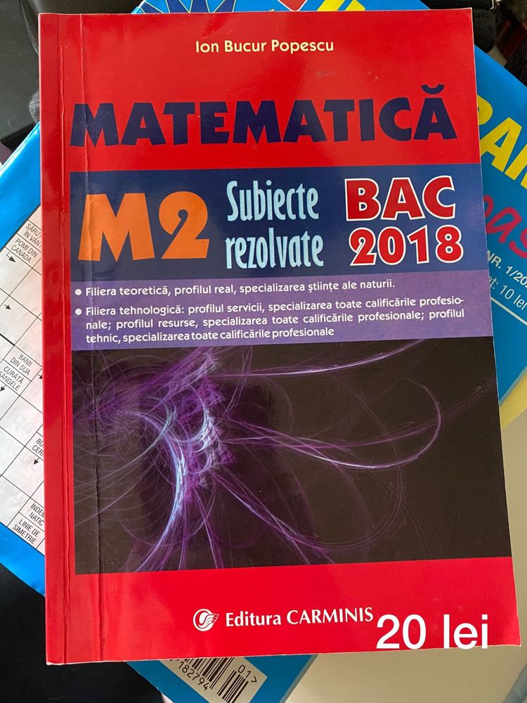 culegeri matematica bac