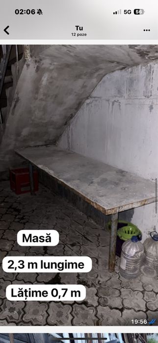 Pachet Mese beton fier gradina terasa abator masa transare oferta iasi
