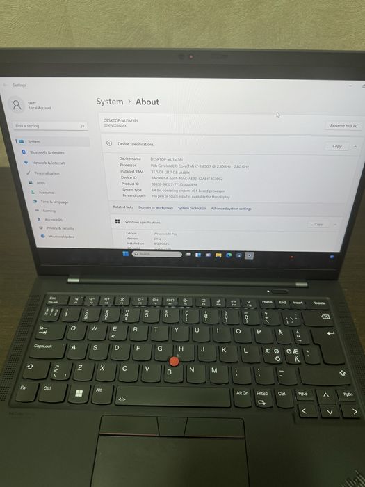 Laptop Thinkpad X1 Carbon GEN 9 kNOU i7-1165 RAM 32 GB DDR5 SIM 5G LTE