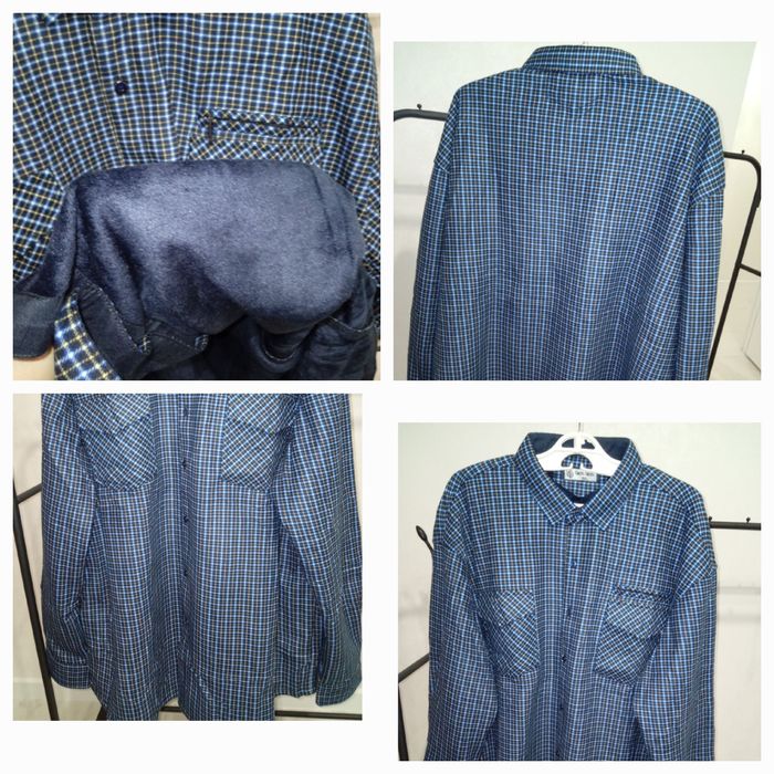 Новая мужская байковая рубашка 9 XL
