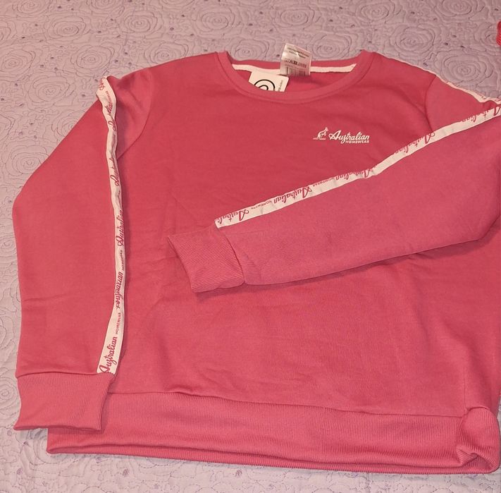 Ватирани долница и фланела в цикламен цвят