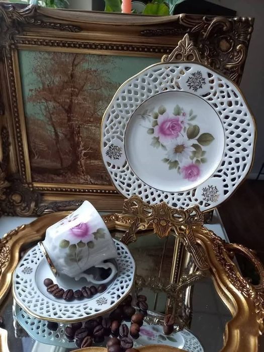 Троен сет, винтидж порцелан