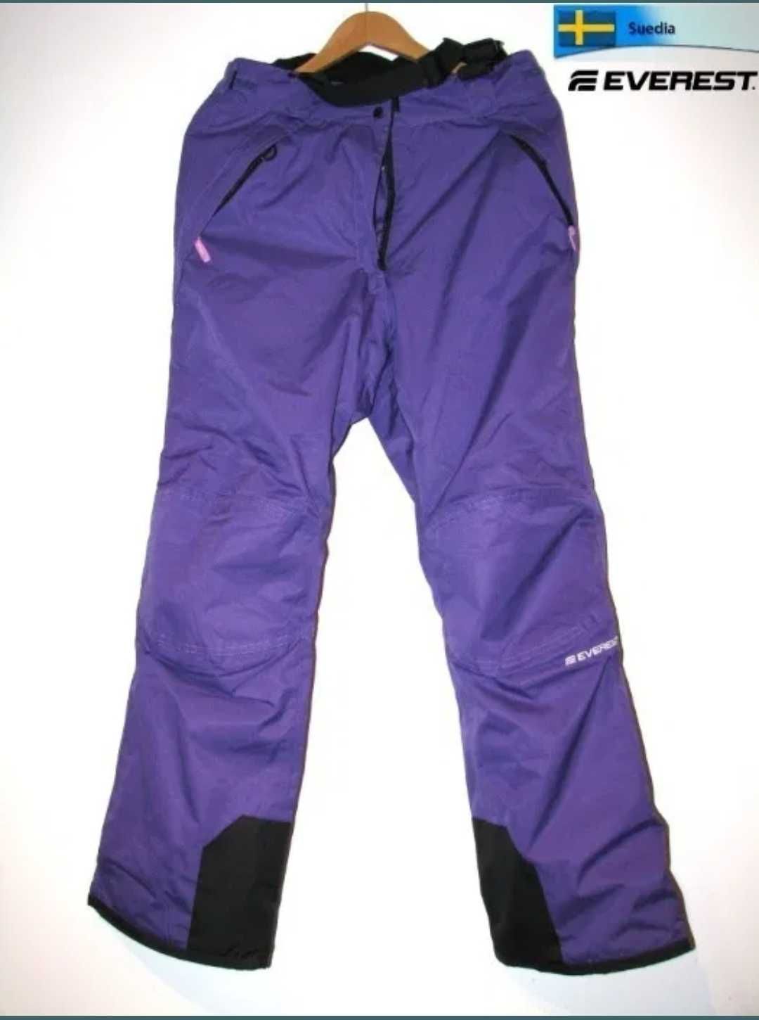 Pantaloni  EVEREST , noi, suedia