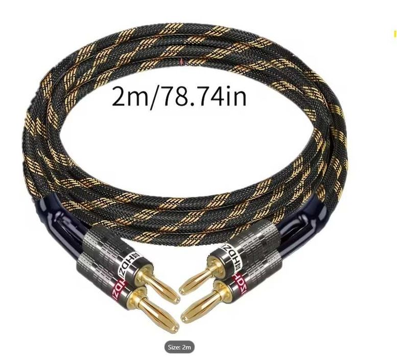 Set cabluri boxe  - Conectori Banana - 2m
