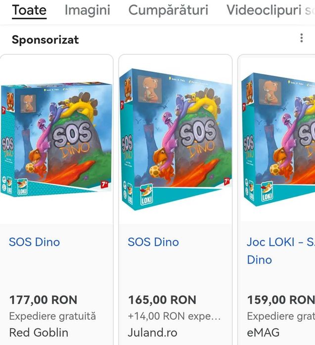 Joc Dino, copii 7+