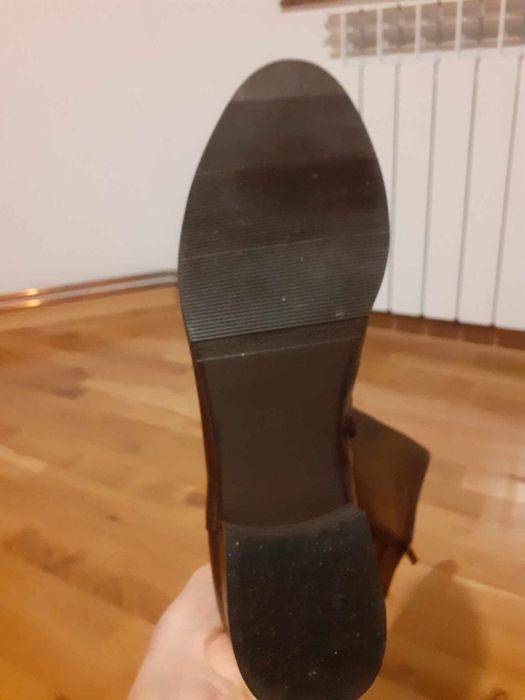Cizme din piele maro