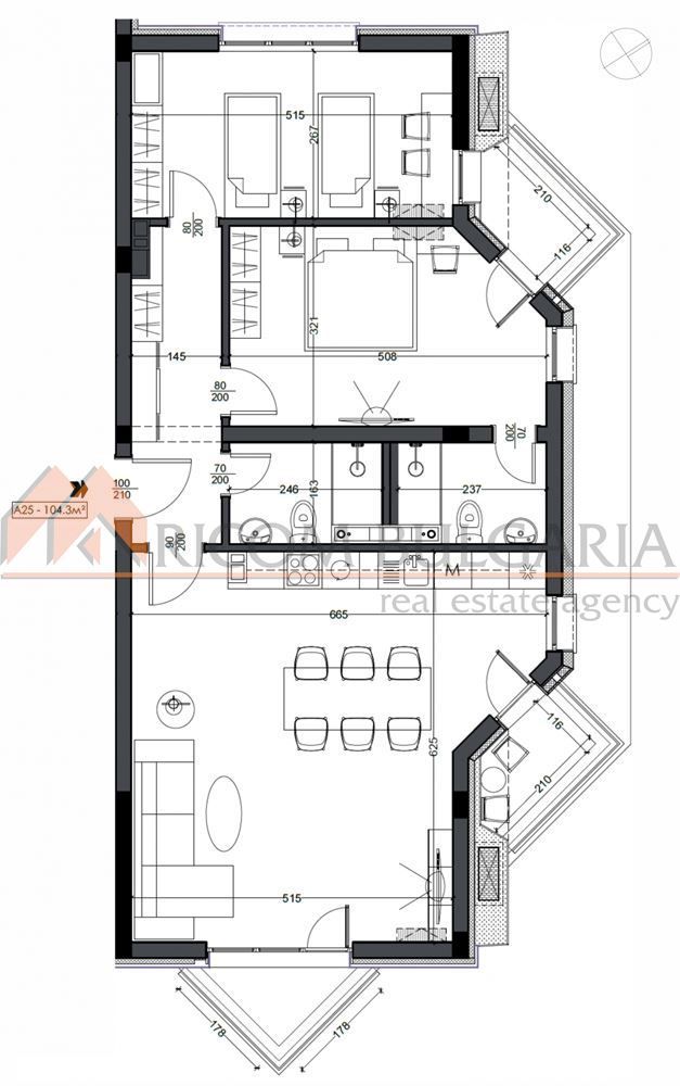 3-стаен в Варна-Виница площ 125