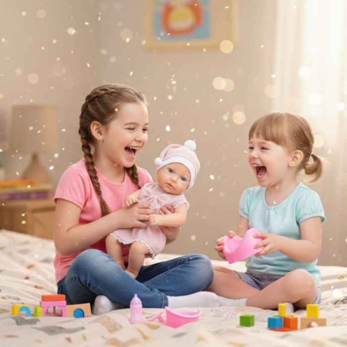 Реалистична кукла бебе Little Mommy с аксесоари - 39см