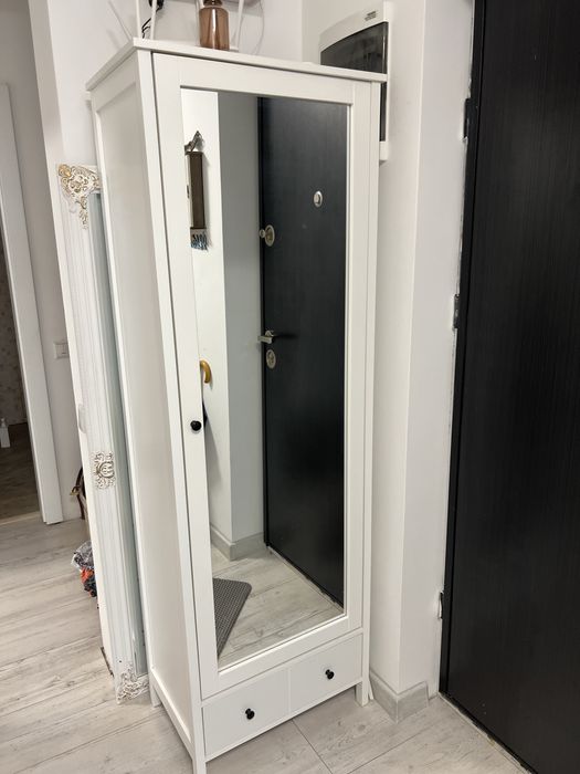 Dulap hol cu oglinda si sertar