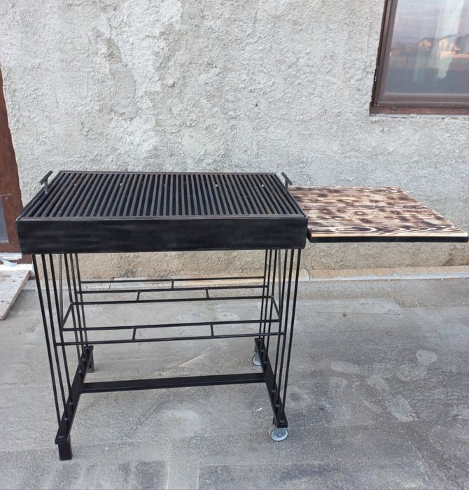 Grătar mare 82x50 cm din tabla groasa de 4mm