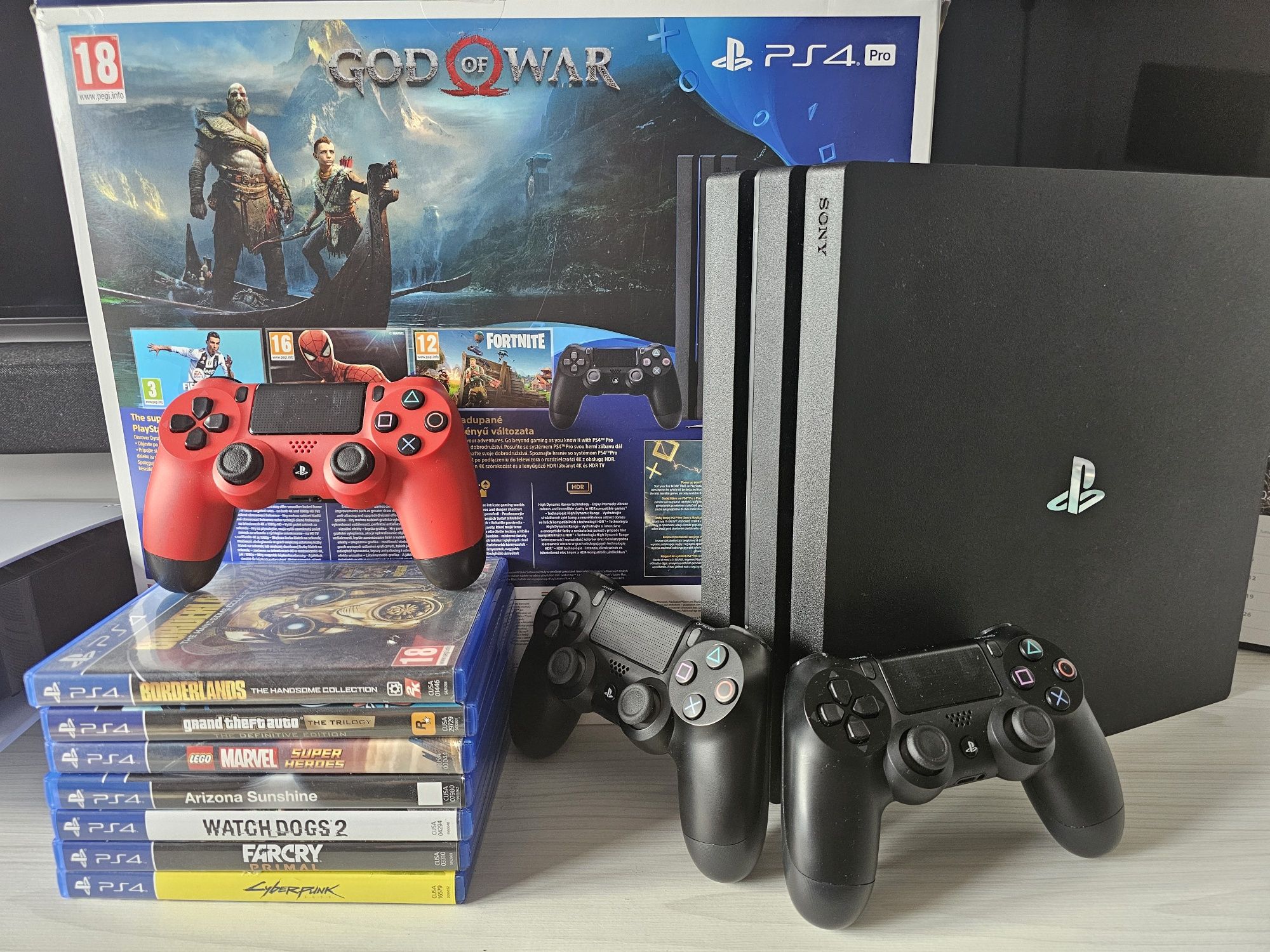 Playstation 4 Pro PS4 Pro 3 controllere 10 jocuri