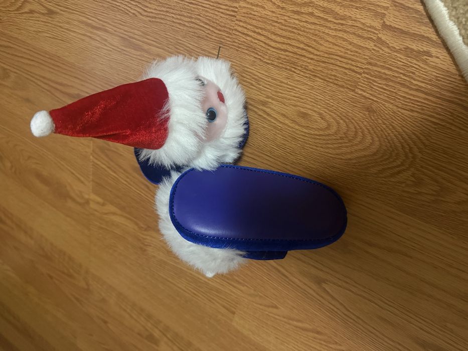 Papuci / Slapi copii mos craciun 26 / 16cm