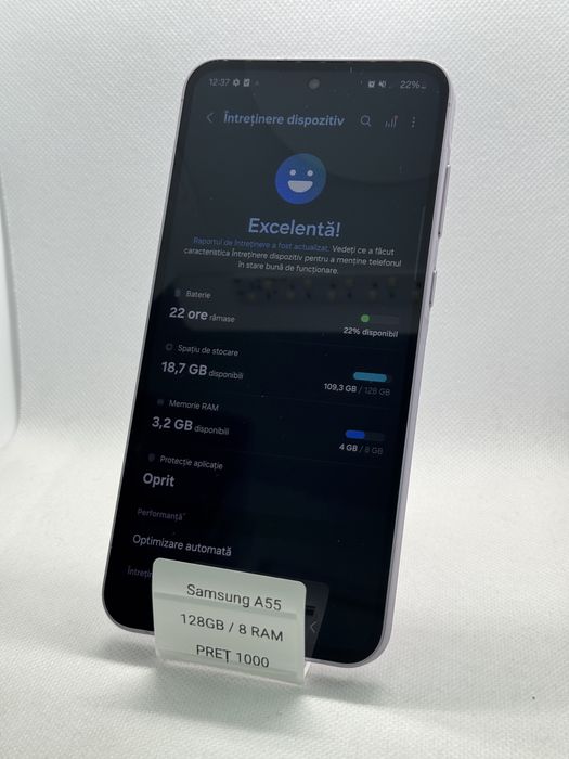 Magazin Vindem: Samsung A55, 128GB, 8 RAM