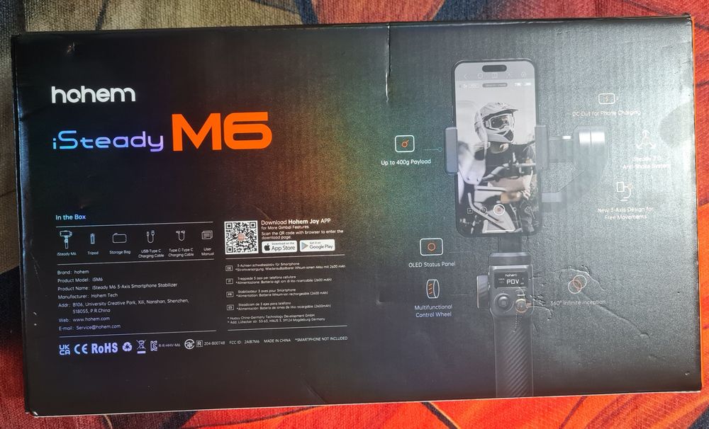 Hohem Isteady M6 Gimbal Stabilizator Imagine Nou Cu Garanție