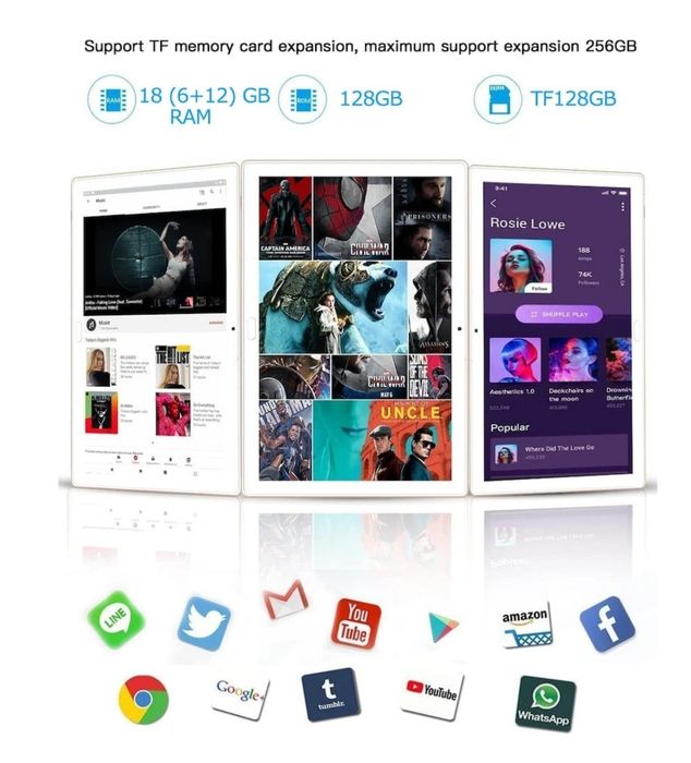 Tableta tactila de 10 inch android