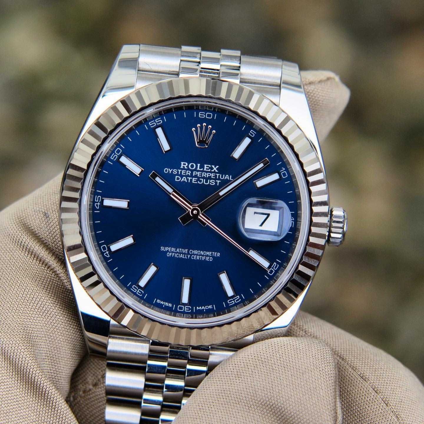 Мъжки Часовници 41mm Син циферблат