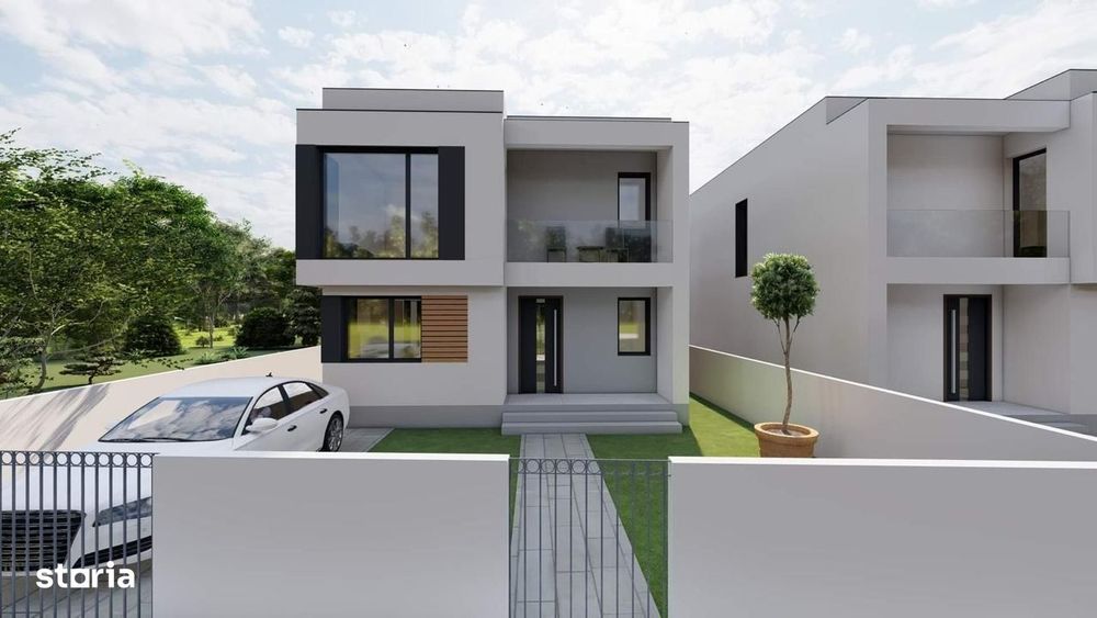 Casa individuala cu arhitectura deosebita, 170 000 Euro -  Sacalaz