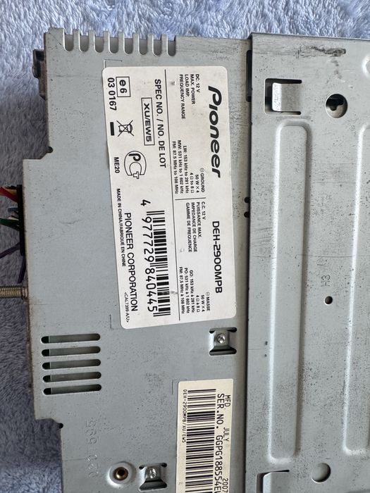 Radio casetofon Pionner