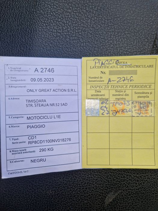 Vand Piaggio Liberty 2023