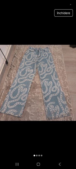 Blugi cu imprimeu marimea 34