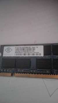 Memorie de laptop 2 GB de RAM marca Nania