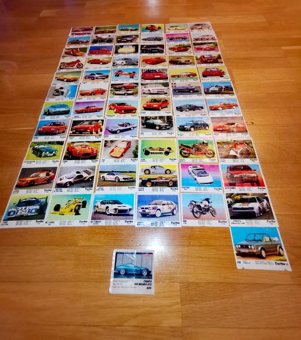 Колекционерски картинки от дъвки "Турбо"