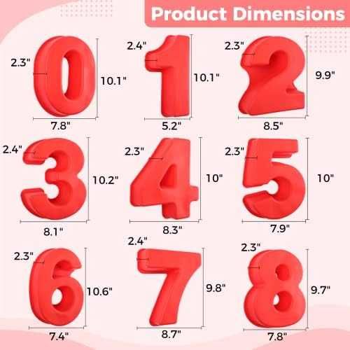 Нов комплект форми за печене торта числа рожден ден сватба годишнина