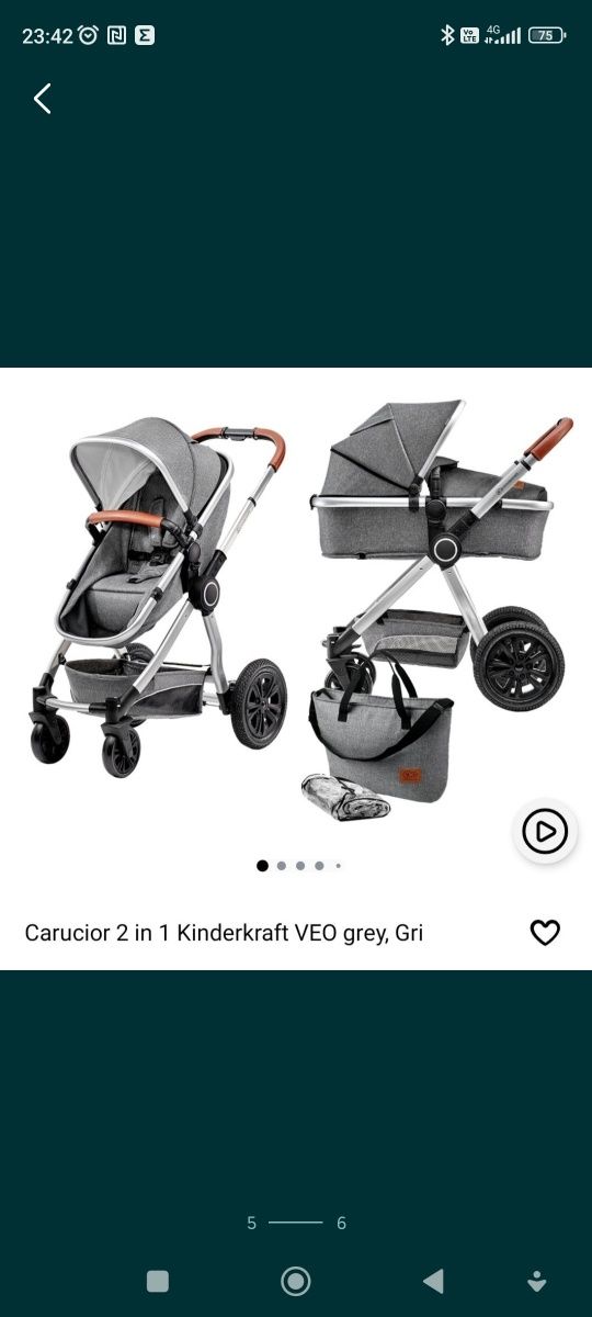 Carucior Kinderkraft 2 in 1