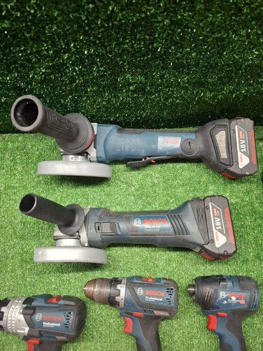 Bosch 18v винтоверт/ъглошлайф/перфоратор/импакт