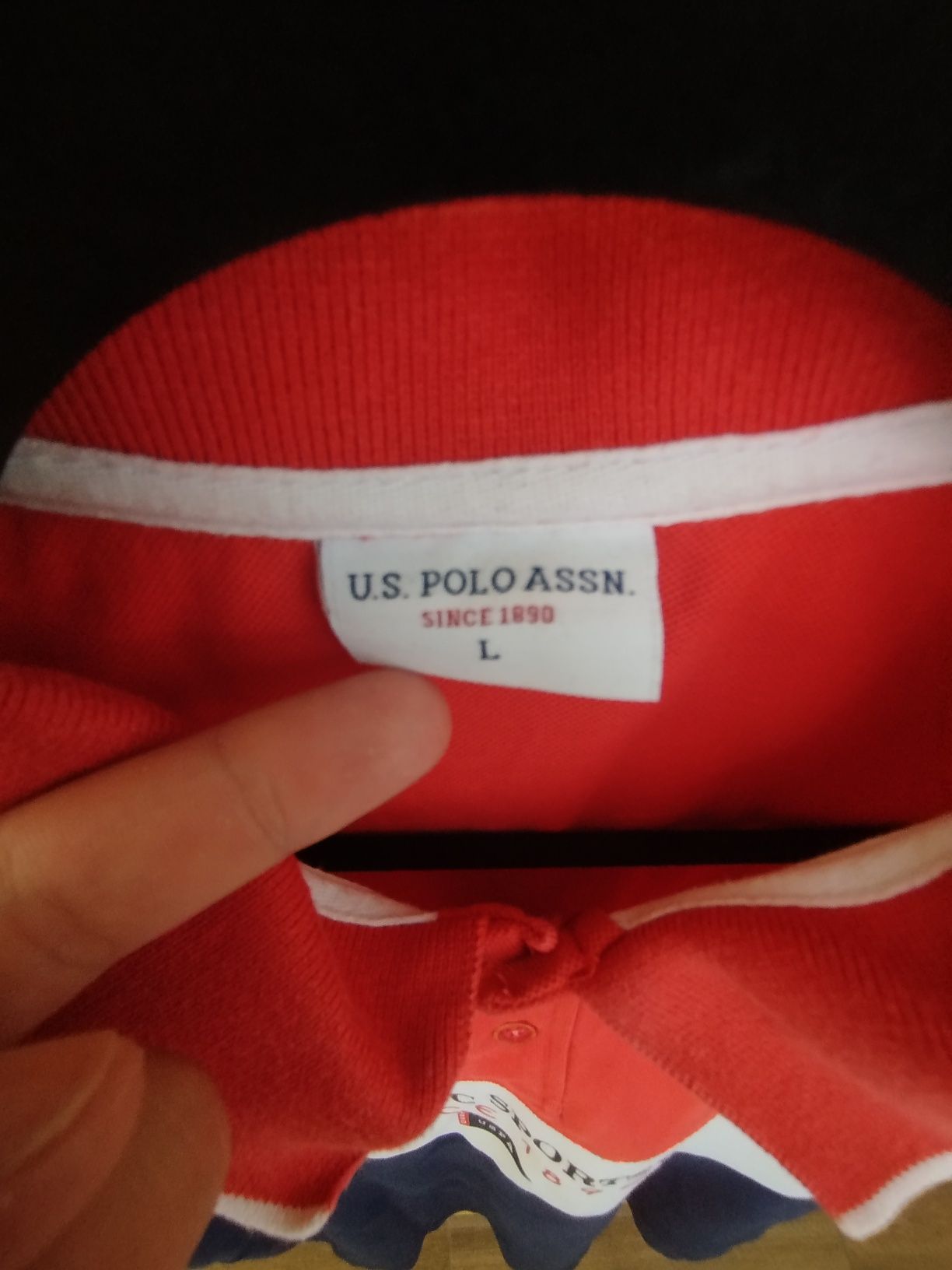 тениска с яка U.S. POLO ASSN.