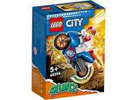 LEGO City STUNTZ Motocicleta de cascadorie-racheta 60298, 14 piese